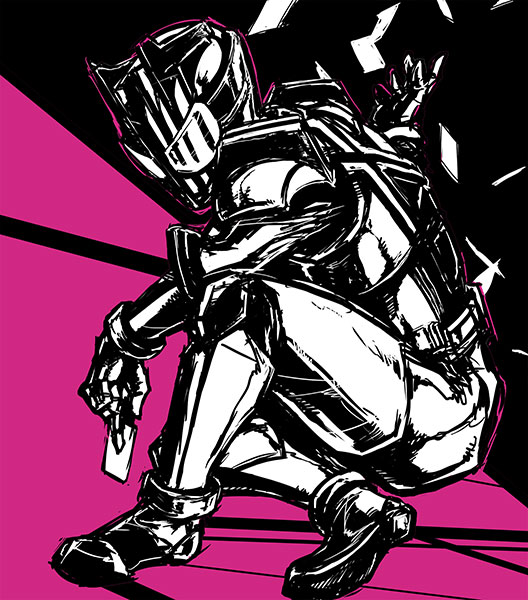 1boy, card, kamen_rider, kamen_rider_dcd, kamen_rider_decade, male, mannneri5, mask