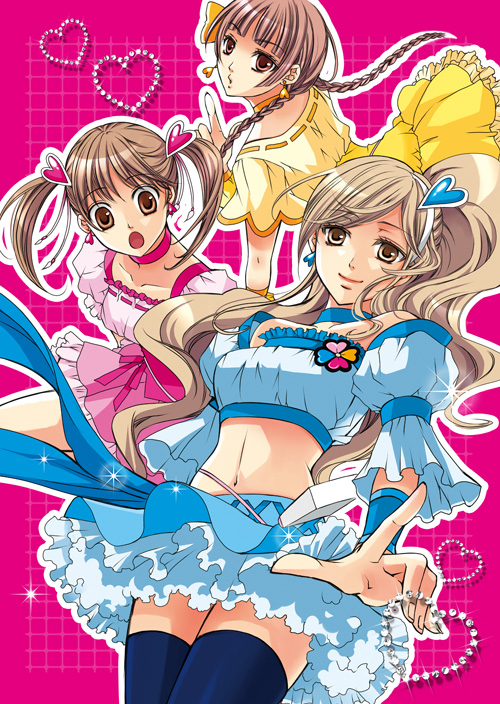 braid, brown_eyes, brown_hair, choker, cosplay, cure_berry, cure_berry_(cosplay), cure_peach