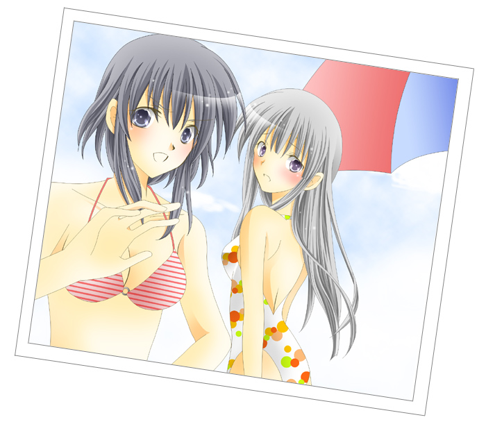 bikini, black_hair, blush, fire_emblem, fire_emblem:_seisen_no_keifu, fire_emblem_genealogy_of_the_holy_war, grey_eyes, grey_hair