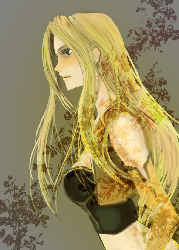 blue_eyes, celes_chere, elbow_gloves, final_fantasy, final_fantasy_vi, gloves, long_hair, midriff