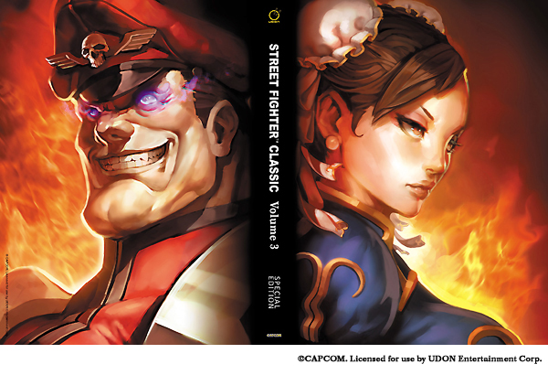 1boy, 1girl, brown_hair, bun_cover, chun-li, cover, cover_page, double_bun