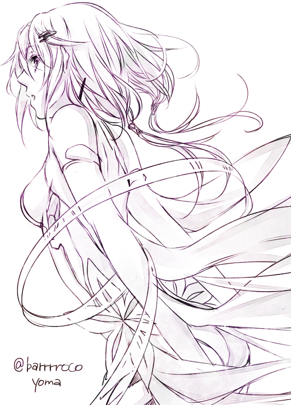 1girl, bare_shoulders, black_legwear, breasts, detached_sleeves, elbow_gloves, fingerless_gloves, gloves