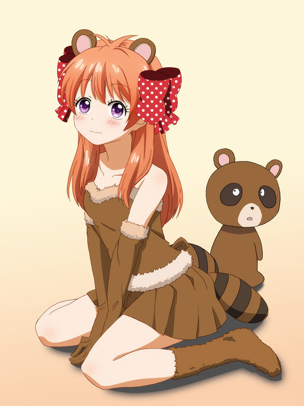 1girl, animal, animal_ears, bow, elbow_gloves, gekkan_shoujo_nozaki-kun, gloves, hair_bow