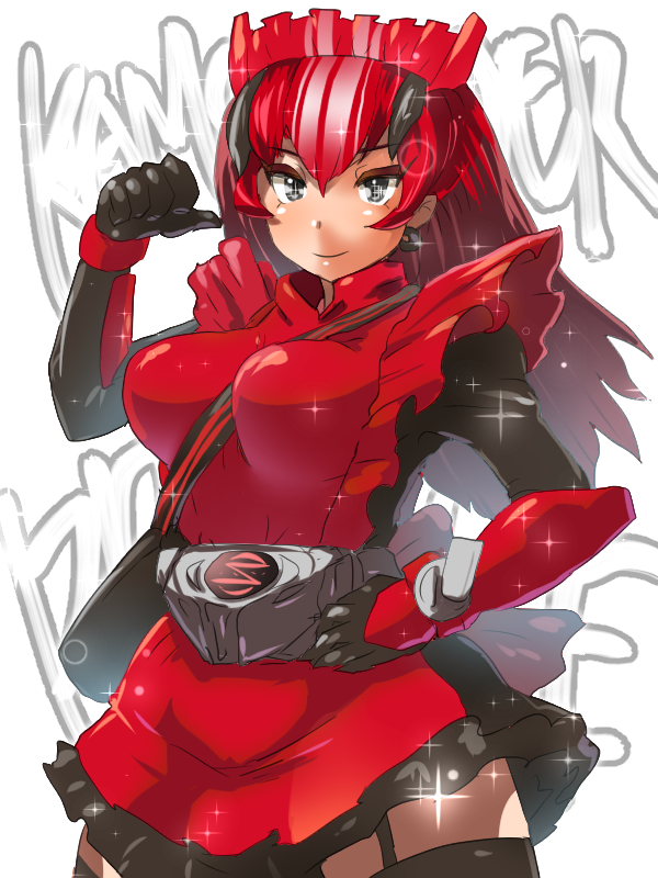 1girl, black_eyes, female, genderswap, kamen_rider, kamen_rider_drive, kamen_rider_drive_(series), personification
