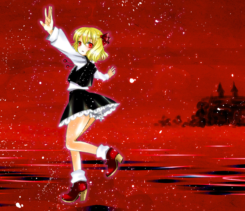 hair_ribbon, kawaizumi_pome, pome, red_eyes, ribbon, rumia, short_hair, touhou