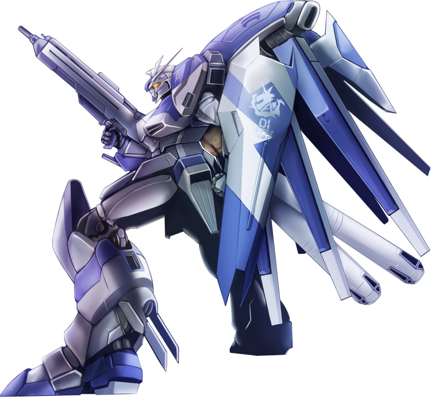 akatsuki_senbei, beam_machinegun, char's_counterattack, char's_counterattack_-_beltorchika's_children, energy_gun, gundam, hi-nu_gundam, highres