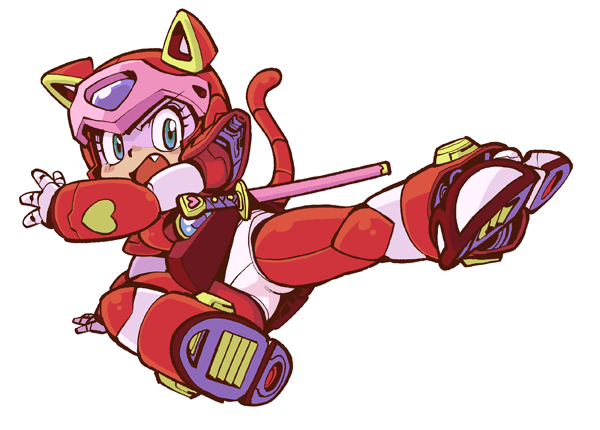 1girl, android, animal_ears, animal_helmet, armor, blue_eyes, cat_ears, cat_tail