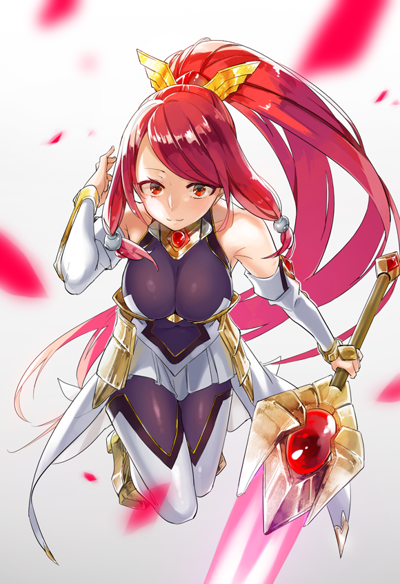 bare_shoulders, blazblue, blazblue:_chronophantasma, bodysuit, breasts, cleavage, detached_sleeves, izayoi_(blazblue)