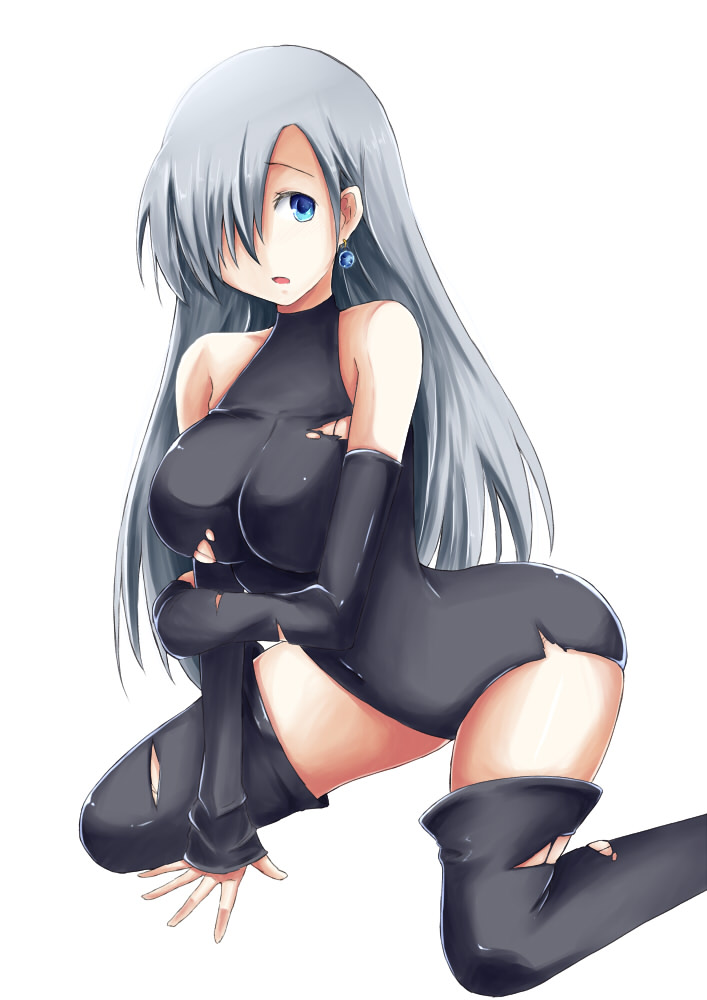 1girl, blue_eyes, detached_sleeves, elizabeth_liones, hair_over_one_eye, hiba_(p-p-purin), long_hair, nanatsu_no_taizai