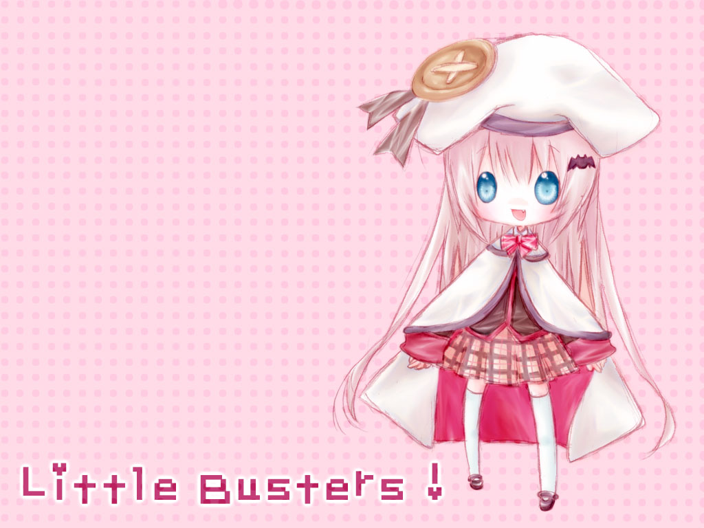 hat, keimari, little_busters!, little_busters!!, long_hair, noumi_kudryavka, pink_hair, school_uniform