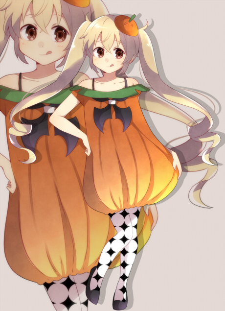 1girl, :q, alternate_costume, brown_eyes, collarbone, hair_ornament, hand_on_hip, kantai_collection