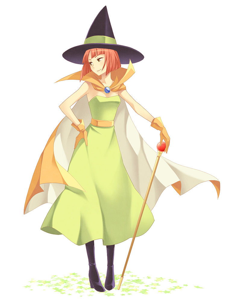 1girl, boots, brown_eyes, cape, dragon_quest, dragon_quest_iii, dress, female