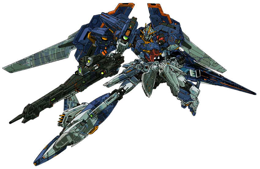 commentary_request, gundam, gundam_build_fighters, gundam_build_fighters_try, highres, lightning_gundam, mecha, ningen_plamo