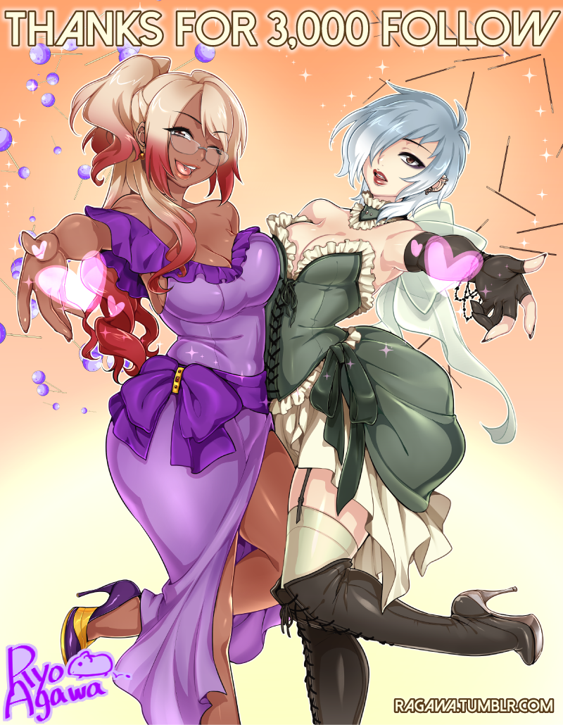 2girls, ;), agawa_ryou, amemiya_tamae, amemiya_tamayo, bespectacled, blonde_hair, boots