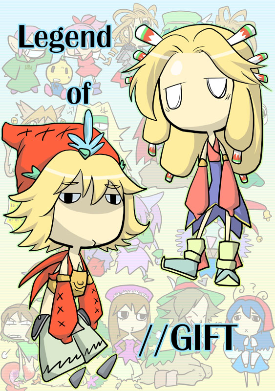 .hack//, 6+boys, 6+girls, akuta_(shirokuma_pastel), blackpearl, blonde_hair, bud_(lom), chibi