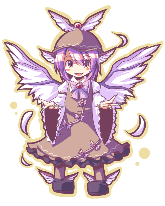 fingernails, hat, long_fingernails, mystia_lorelei, nails, saya_(sayamendo), short_hair, touhou