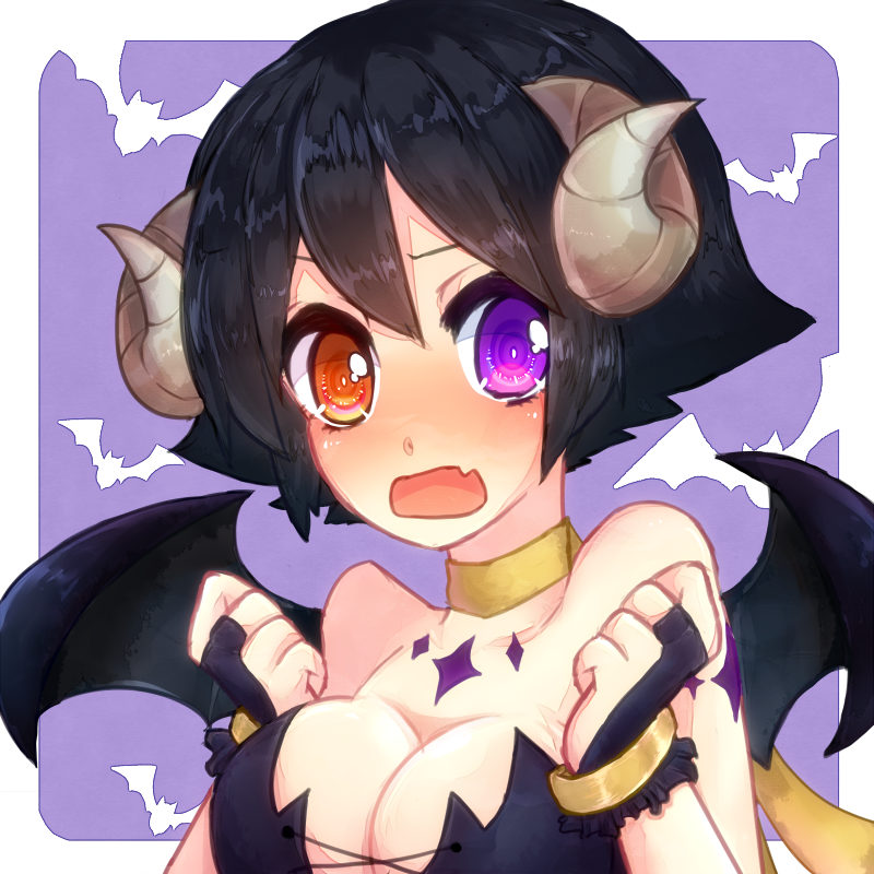 1girl, bare_shoulders, black_gloves, black_hair, blush, breasts, bridal_gauntlets, choker