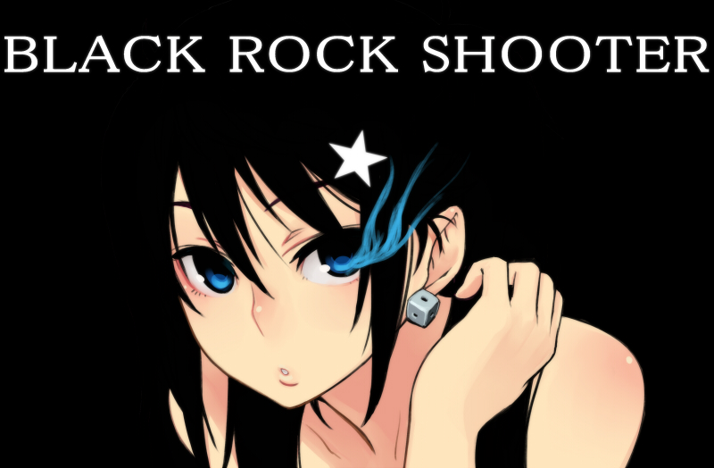 black, black_rock_shooter, black_rock_shooter_(character), blending, blue_eyes, chan_co, close, earring