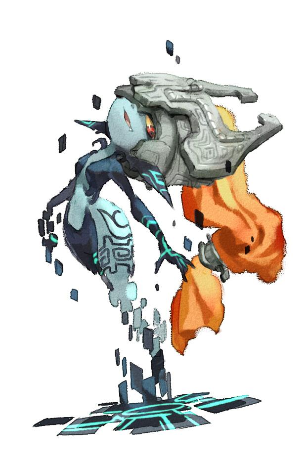 fang, helmet, midna, nemurism, pointy_ears, red_eyes, smile, the_legend_of_zelda, twilight_princess