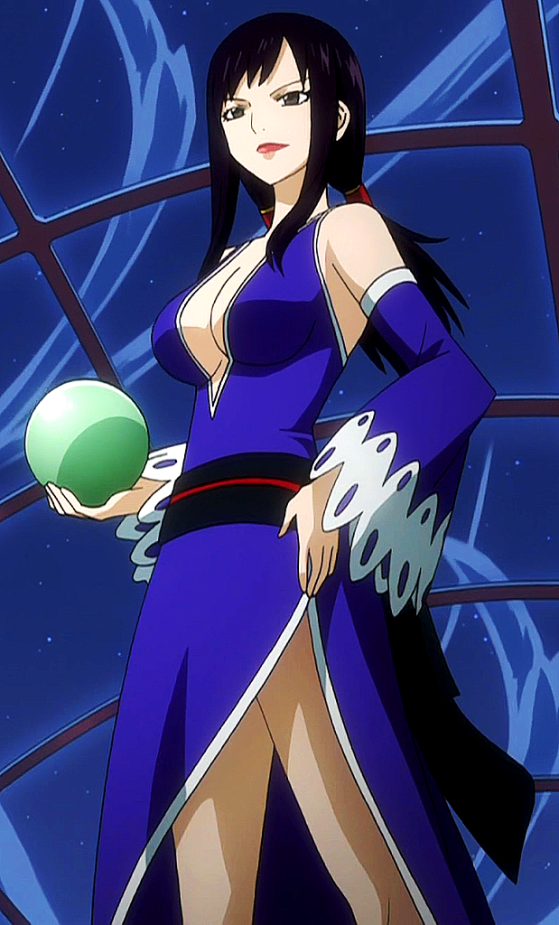 crystal_ball, dress, fairy_tail, legs, lipstick, makeup, screencap, twintails