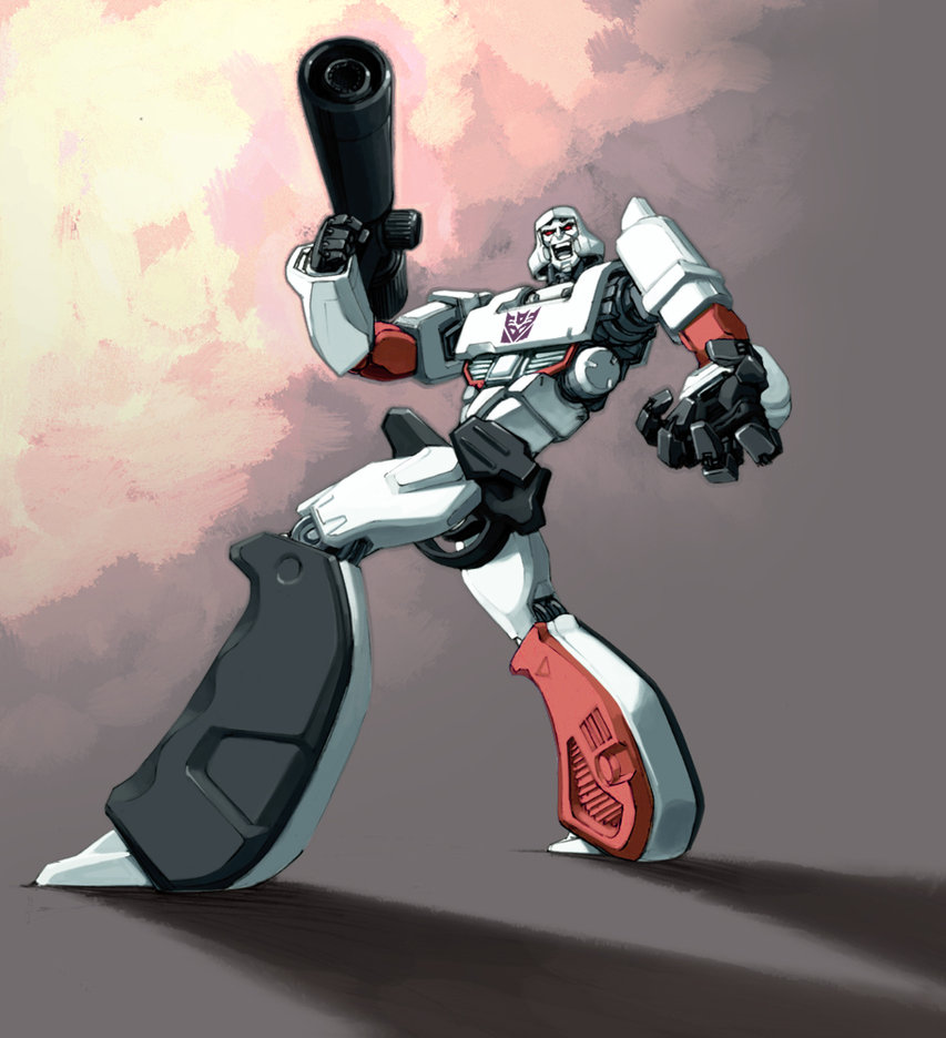 80s, arm_cannon, decepticon, kiwine, laughing, megatron, no_humans, oldschool
