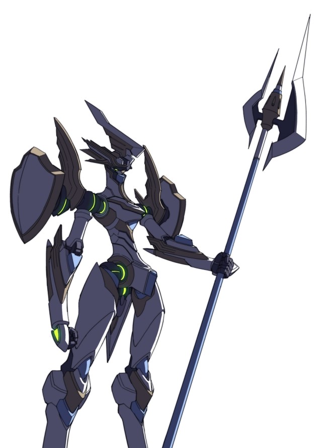 halberd, holding, masinhwangje, mecha, military, no_humans, original, polearm