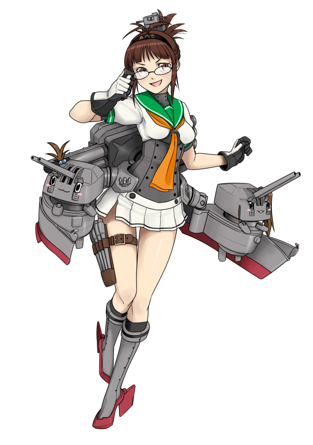 akizuki_(kantai_collection), akizuki_(kantai_collection)_(cosplay), akizuki_ritsuko, antenna_hair, boots, brown_eyes, brown_hair, chou-10cm-hou-chan