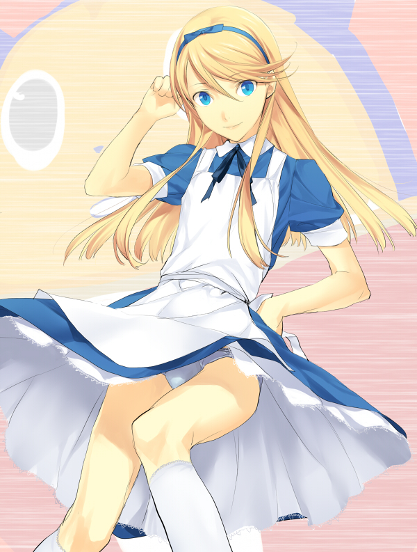 alice_(wonderland), alice_(wonderland)_(cosplay), alice_in_wonderland, blonde_hair, blue_eyes, cosplay, crossdressing, crossdressinging