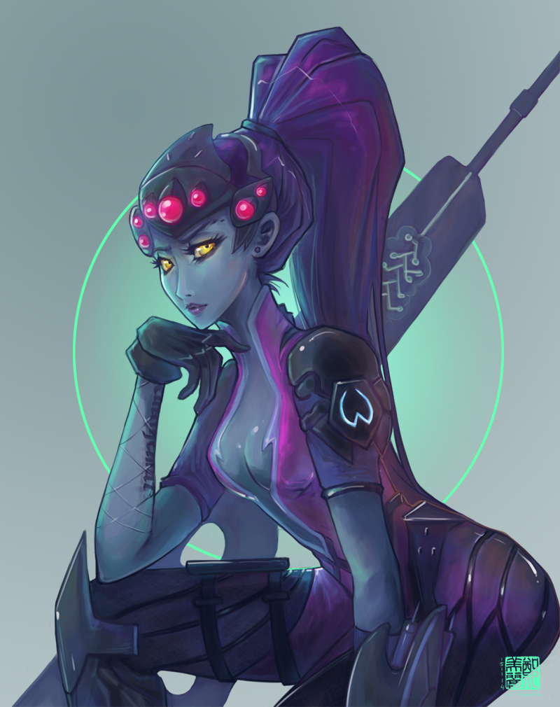 1girl, amelie_lacroix, bodysuit, gun, liea, overwatch, rifle, solo