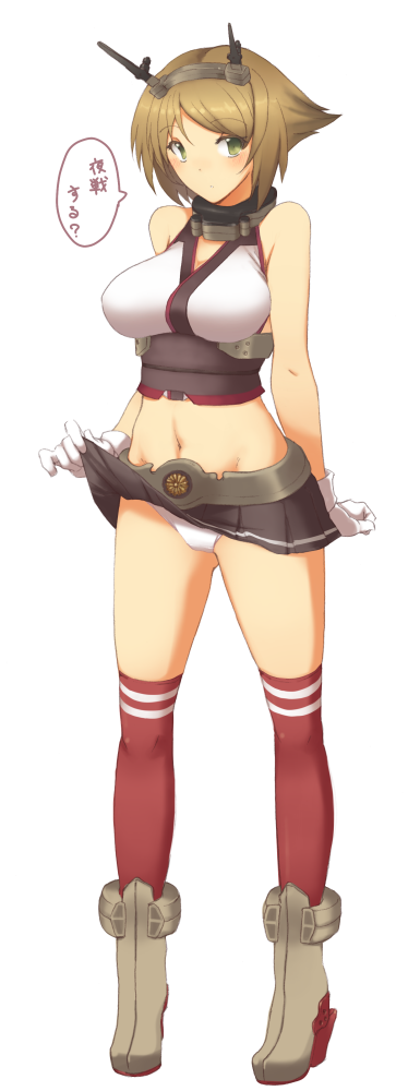 1girl, bare_shoulders, blush, breasts, brown_hair, full_body, full_moon, gloves