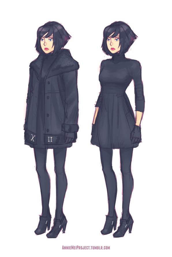 1girl, annie_mei_project, black_gloves, black_hair, black_legwear, blue_eyes, caleb_thomas, character_sheet