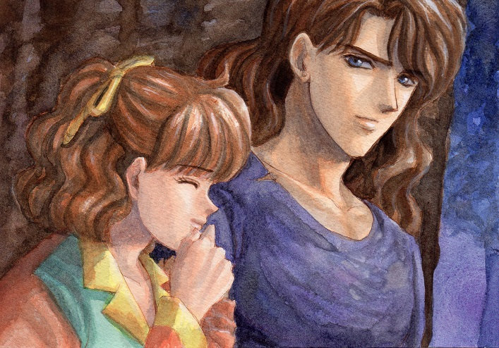 1boy, 1girl, age_difference, aki-rose, bangs, bishoujo_senshi_sailor_moon, blue_eyes, bust