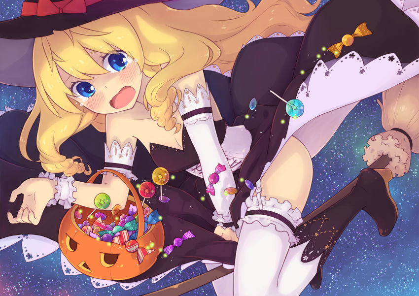 1girl, amagi_brilliant_park, black_dress, blonde_hair, blue_eyes, blush, boots, breasts