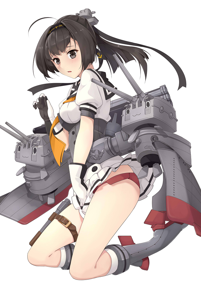 1girl, akizuki_(kantai_collection), ello, kantai_collection, long_hair, looking_at_viewer, solo