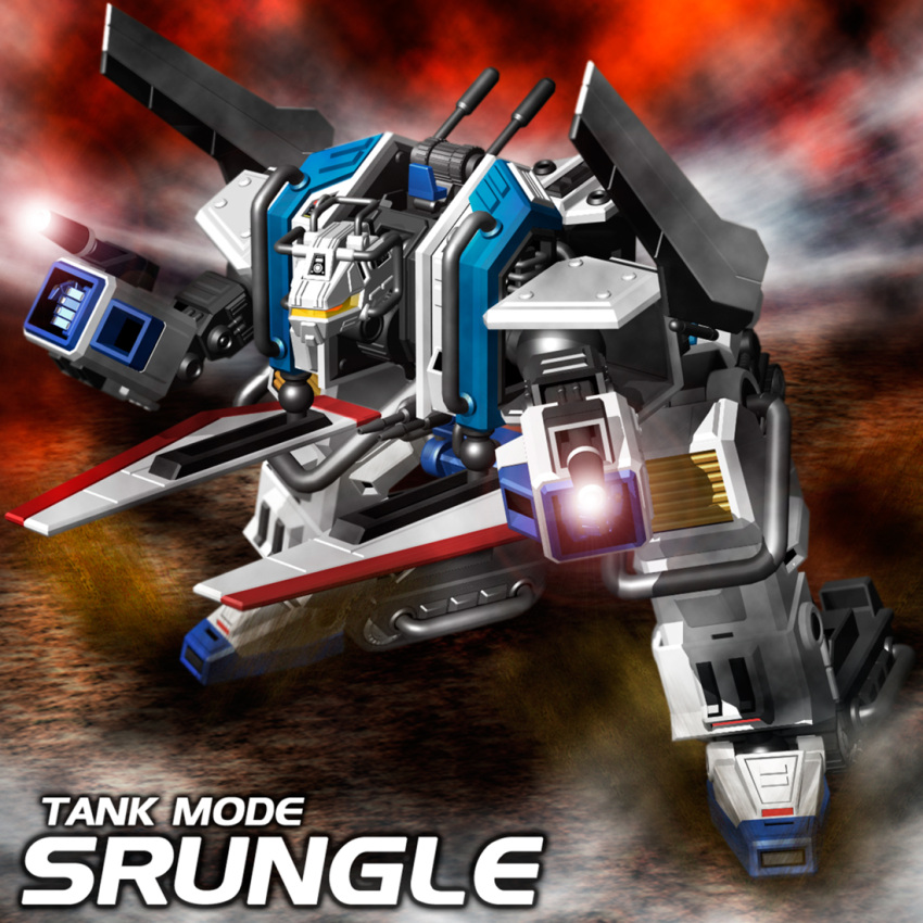 3d, akuu_daisakusen_srungle, energy_cannon, mecha, military, military_vehicle, realistic, science_fiction