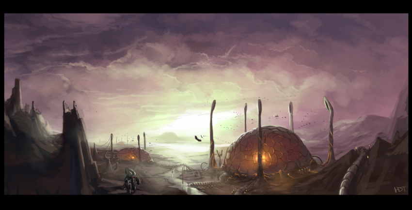 alien, arachnid, bad_end, cloud, earth, fortress, genesis_climber_mospeada, gurab
