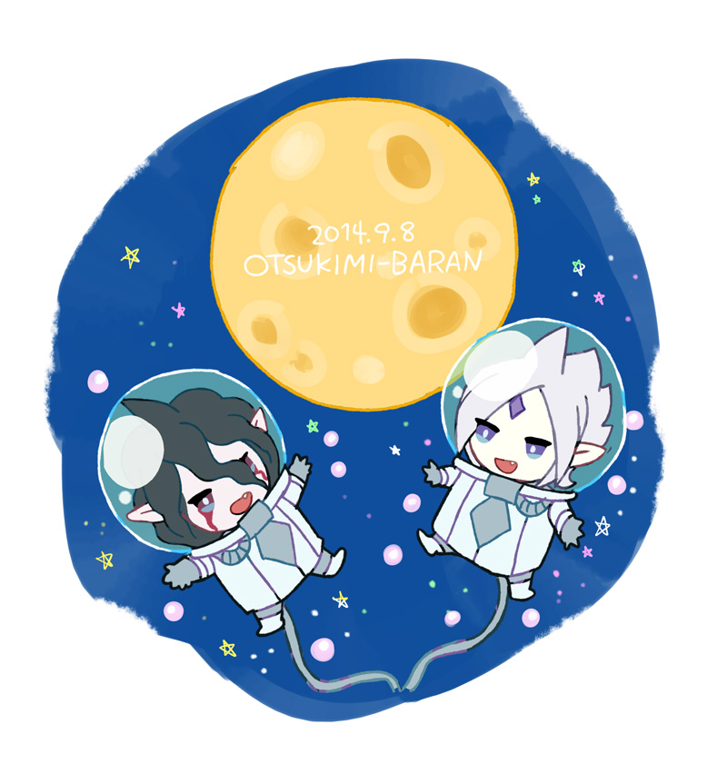 2boys, astronaut, brothers, dated, fang, gandaresu_baran, helmet, inazuma_eleven_(series)