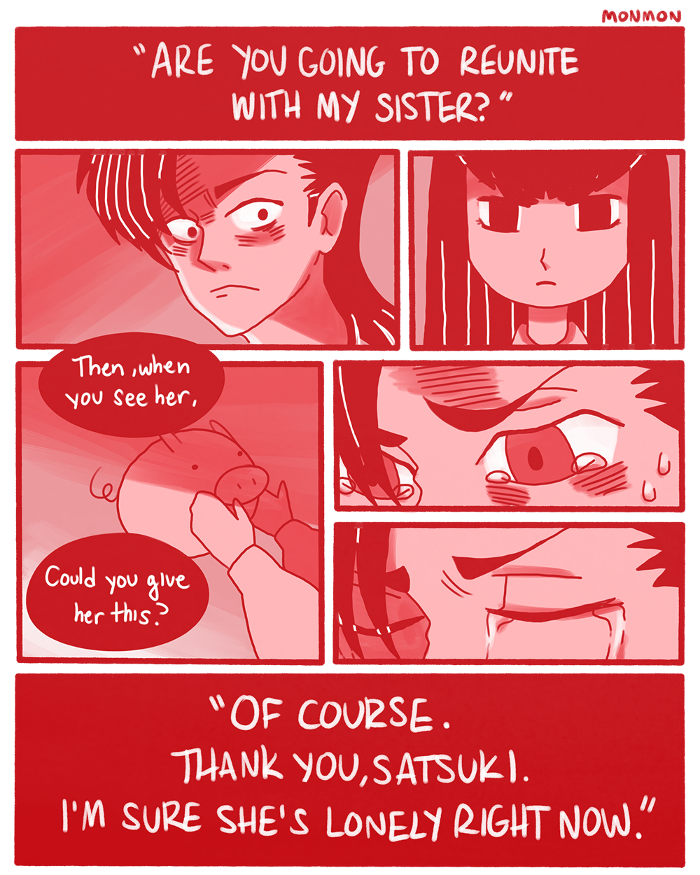 child, empty_eyes, english, gift, highres, kill_la_kill, kiryuuin_satsuki, matoi_isshin
