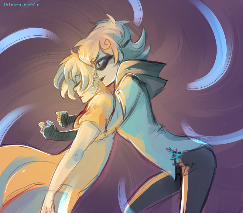 2girls, blonde_hair, blood, closed_eyes, death, fingerless_gloves, gloves, hairband