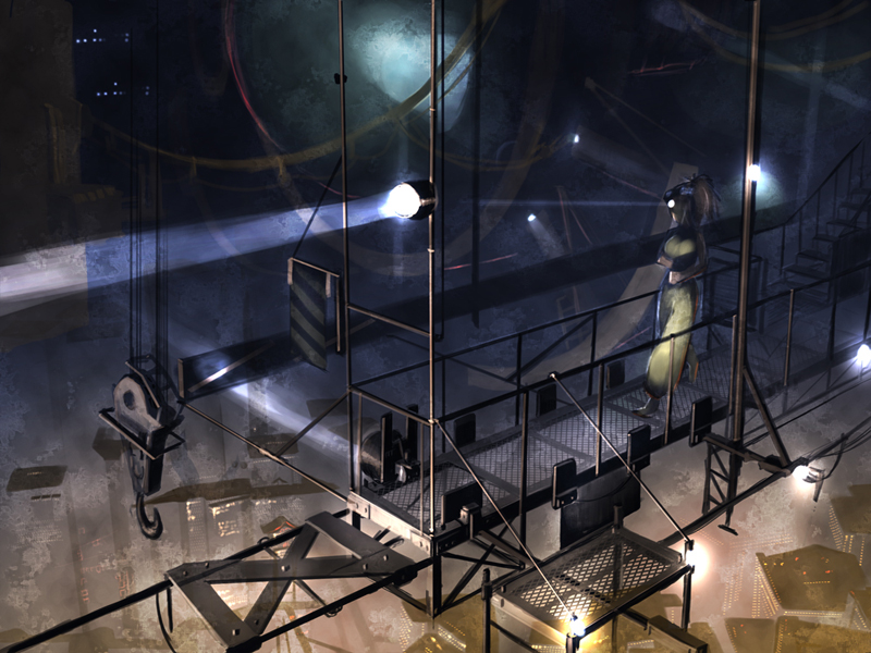 1girl, abyss05, original, pixiv_fantasia, pixiv_fantasia_new_world, scenery, solo
