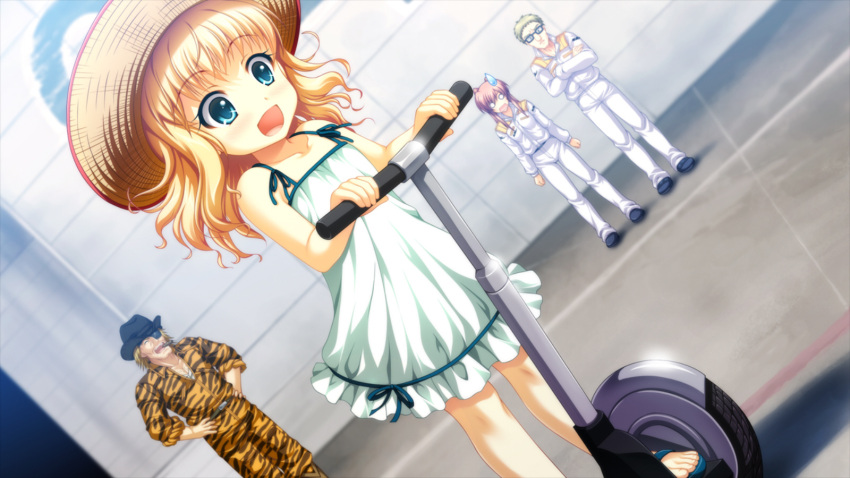2boys, 2girls, :d, allison_carpenter, artemis_blue, asami_asami, blonde_hair, blue_eyes