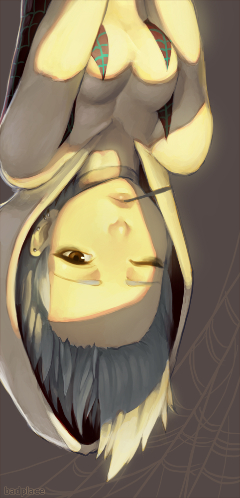 1girl, amemiya_tamayo, artist_name, badplace, borrowed_character, brown_eyes, commentary, commentary_request