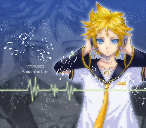 blonde_hair, blue_eyes, headphones, headset, kagamine_len, lifeline, lowres, male