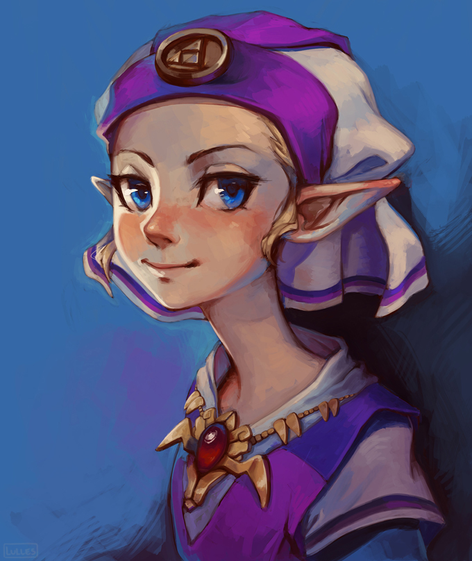 blue_eyes, jewelry, luisa_rafidi, necklace, pointy_ears, princess_zelda, smile, the_legend_of_zelda