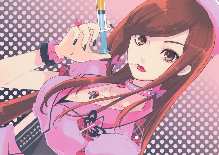 bra, fujitsubo-machine, itou_noiji, kuuchuu_buranko, mayumi, nurse, scan, underwear