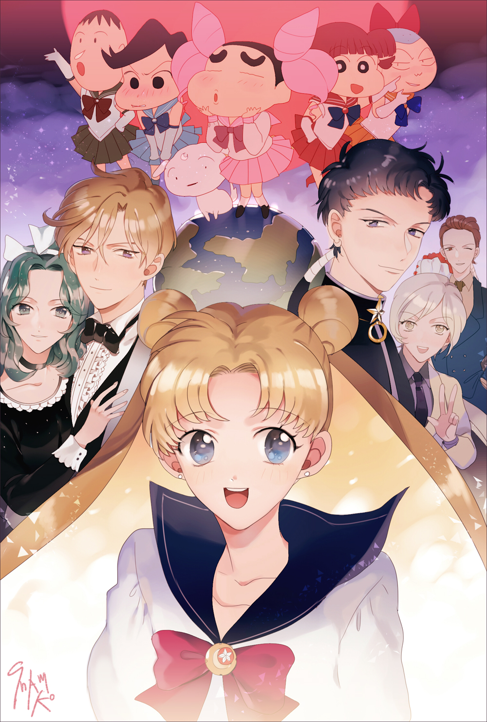 :d, androgynous, bangs, bishoujo_senshi_sailor_moon, black_bow, blonde_hair, blue_eyes, boo-chan