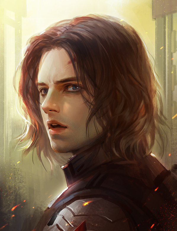 1boy, blue_eyes, brown_hair, captain_america_the_winter_soldier, cdash817, james_buchanan_barnes, marvel, solo