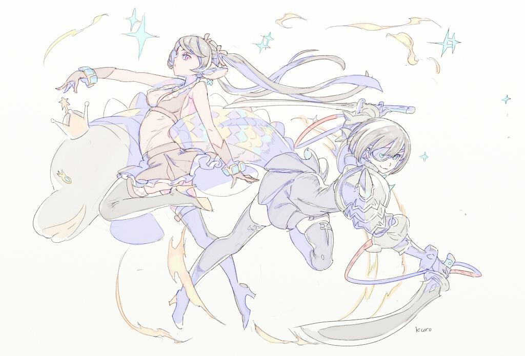 amazora_(terra_battle), animal_ears, bare_shoulders, boots, brown_hair, crown, dark_skin, eyepatch