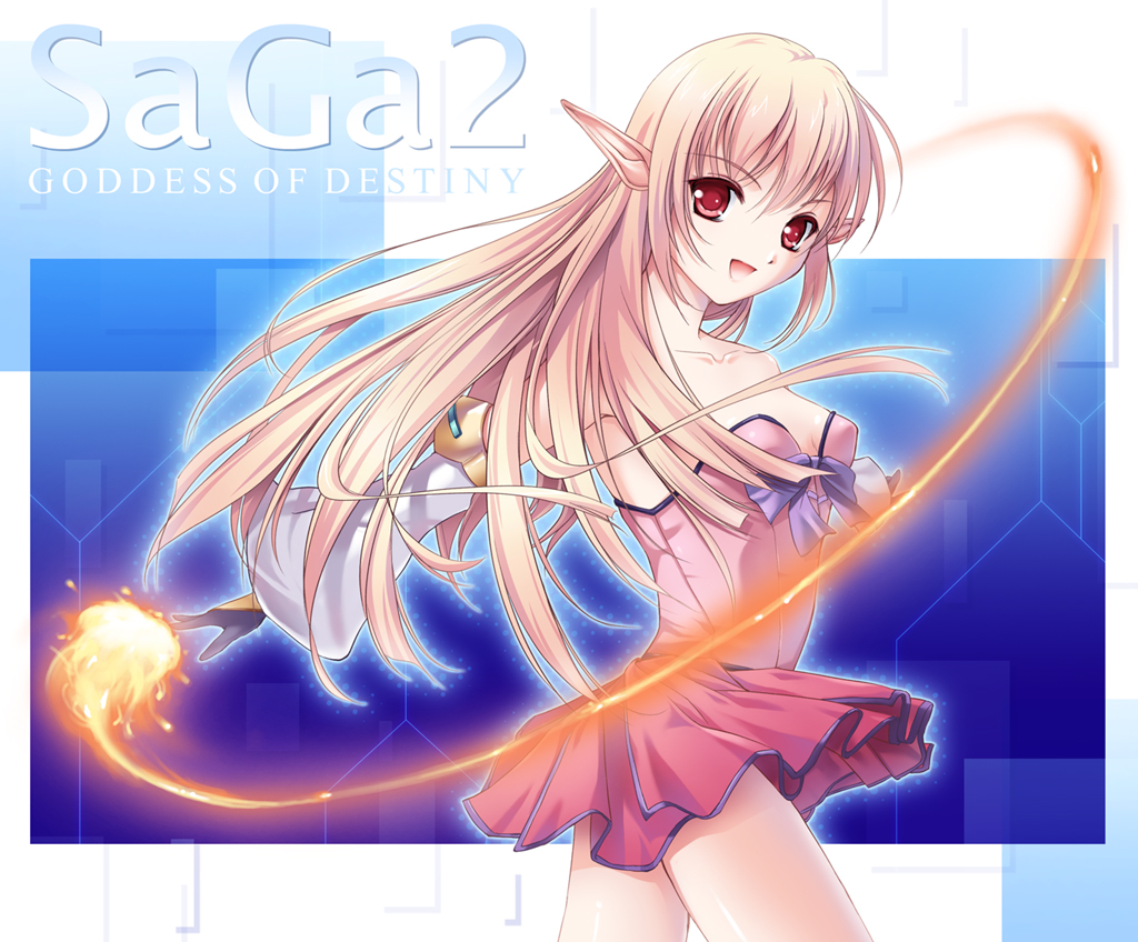 esper_(saga2), esper_(saga_2), gloves, miyase_mahiro, pink_eyes, pink_hair, pointy_ears, saga, saga_2
