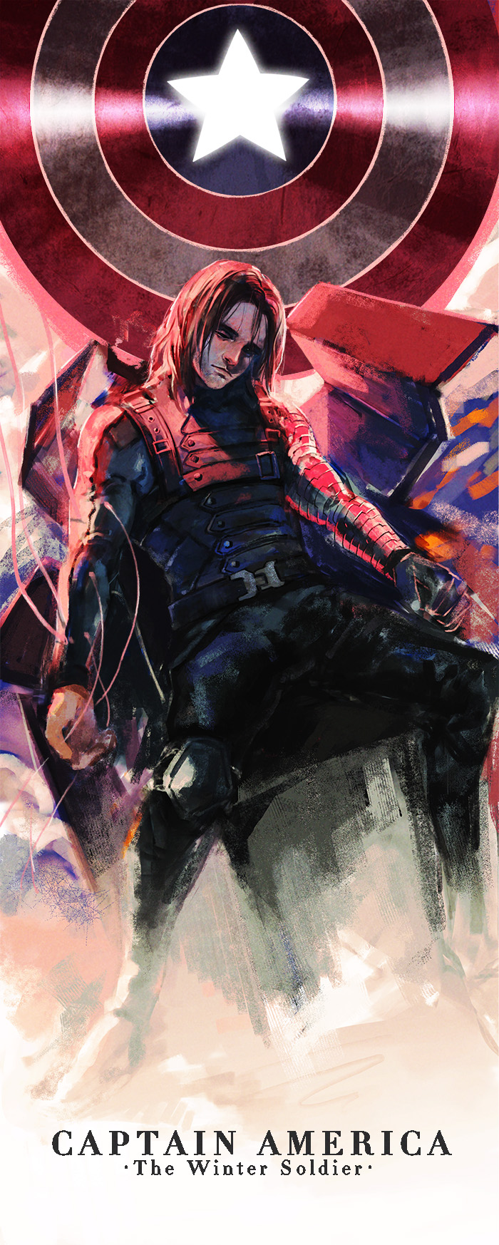 1boy, armor, brown_hair, captain_america_the_winter_soldier, freer, highres, james_buchanan_barnes, marvel